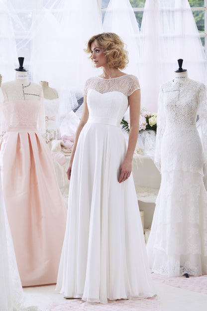 Robe Alissia blanche – robe de mariée Atelier Emelia