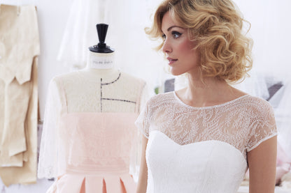 Détail des motifs de la robe Alissia – Atelier Emelia